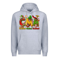 Heather Grey certified medical assistant juneteenth Premium Hoodie - Zillion Design Studio