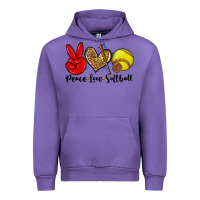 Tulip peace love softball Urban Hoodie - Zillion Design Studio