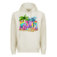 Oatmeal Heather summer mama Premium Hoodie - texasbilliewilder