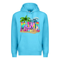 Ocean Blue summer mama Premium Hoodie - texasbilliewilder