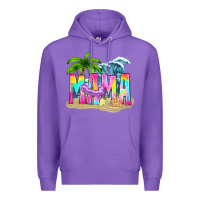 Purple summer mama Premium Hoodie - texasbilliewilder