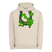 Pigment French Oak lucky shamrock horseshoe Urban Hoodie - RanaPortraitStore