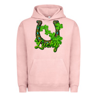 Pigment Salmon lucky shamrock horseshoe Urban Hoodie - RanaPortraitStore