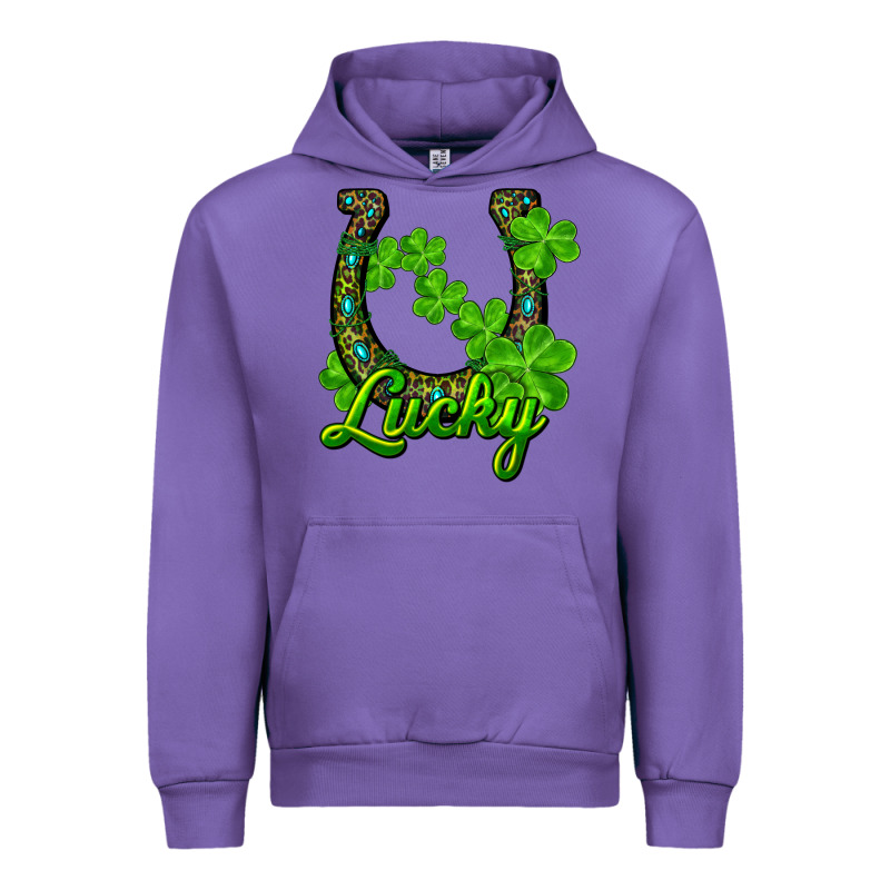 Lucky Shamrock Horseshoe Urban Hoodie by RanaPortraitStore | Teevron