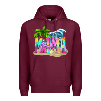 Burgundy summer mama Premium Hoodie - texasbilliewilder