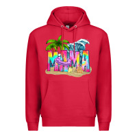 Cardinal summer mama Premium Hoodie - texasbilliewilder