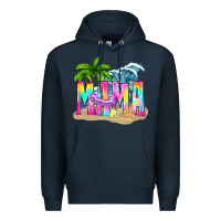 Navy summer mama Premium Hoodie - texasbilliewilder