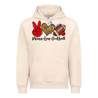 Sandshell peace love football Urban Hoodie - Zillion Design Studio