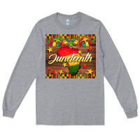 Heather Grey Juneteenth Long Sleeve Tee - BarkalooDesign