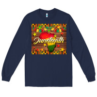 Navy Juneteenth Long Sleeve Tee - BarkalooDesign