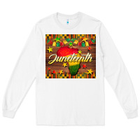 White Juneteenth Long Sleeve Tee - BarkalooDesign