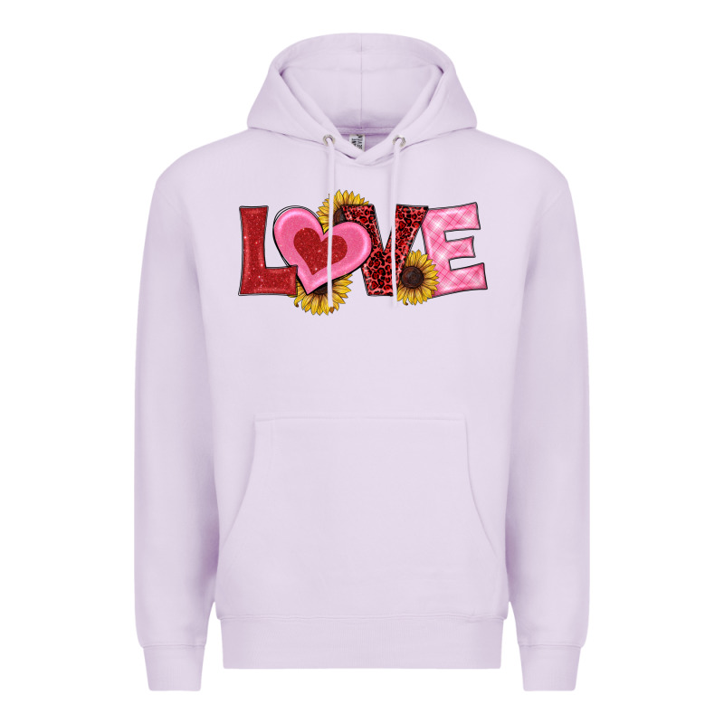 Valentine's Day Love Sunflowers Premium Hoodie by RanaPortraitStore | Teevron