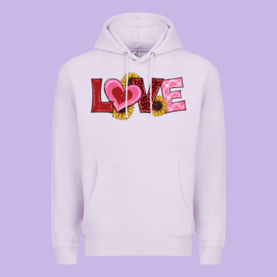 Valentine's Day Love Sunflowers Premium Hoodie Designed By Ranaportraitstore
