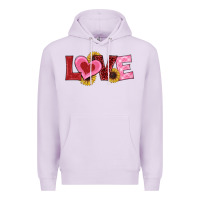Lilac valentine's day love sunflowers Premium Hoodie - RanaPortraitStore