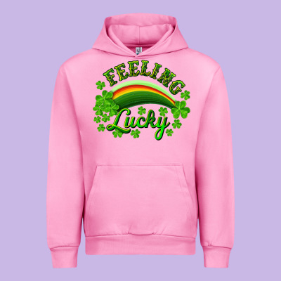 Feeling Lucky With Rainbow Urban Hoodie Designed By Ranaportraitstore