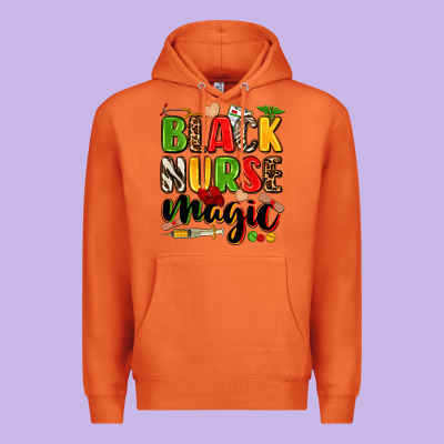 Black Nurse Magic Premium Hoodie Designed By Zillion Design Studio
