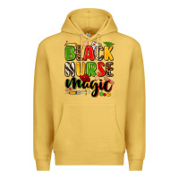 Antique Gold black nurse magic Premium Hoodie - Zillion Design Studio