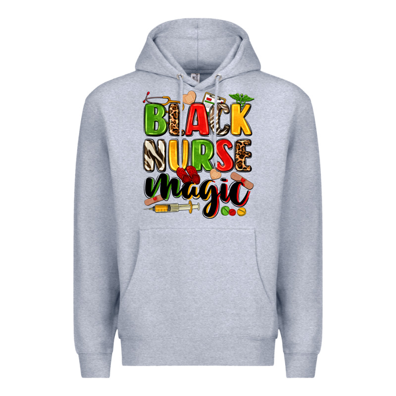 Black Nurse Magic Premium Hoodie by Zillion Design Studio | Teevron