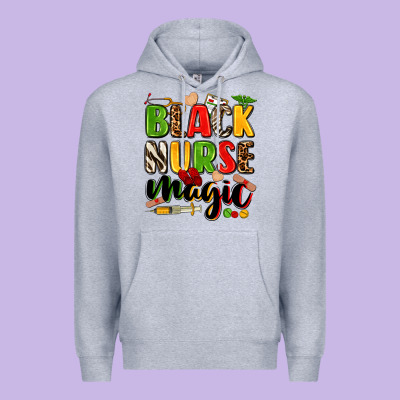 Black Nurse Magic Premium Hoodie Designed By Zillion Design Studio