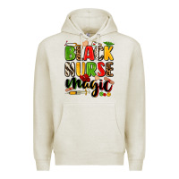 Oatmeal Heather black nurse magic Premium Hoodie - Zillion Design Studio