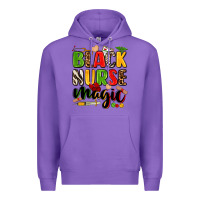 Purple black nurse magic Premium Hoodie - Zillion Design Studio