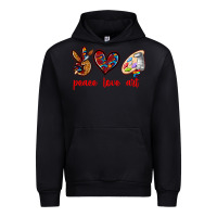 Black peace love art Urban Hoodie - texasbilliewilder