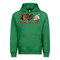 Emerald peace love art Urban Hoodie - texasbilliewilder