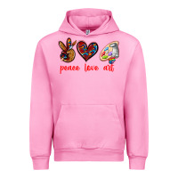 Peace Love Art Urban Hoodie | Teevron