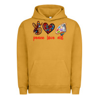 Pigment Peanut Butter peace love art Urban Hoodie - texasbilliewilder