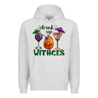 Dove Grey drink up withces halloween Premium Hoodie - RanaPortraitStore