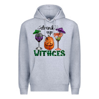 Heather Grey drink up withces halloween Premium Hoodie - RanaPortraitStore