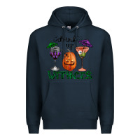 Navy drink up withces halloween Premium Hoodie - RanaPortraitStore