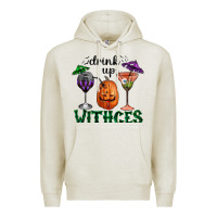 Oatmeal Heather drink up withces halloween Premium Hoodie - RanaPortraitStore