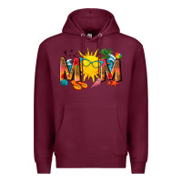 Burgundy summer mom Premium Hoodie - texasbilliewilder