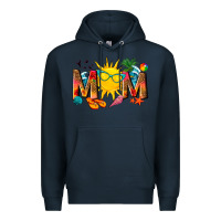 Navy summer mom Premium Hoodie - texasbilliewilder