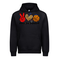 Peace Love Basketball Urban Hoodie | Teevron
