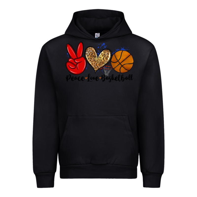 Peace Love Basketball Urban Hoodie by Zillion Design Studio | Teevron