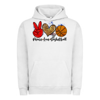 Pigment Lunar Rock peace love basketball Urban Hoodie - Zillion Design Studio