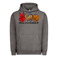 Pigment Tornado peace love basketball Urban Hoodie - Zillion Design Studio