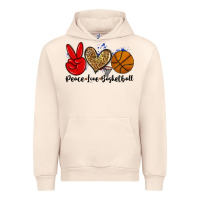 Sandshell peace love basketball Urban Hoodie - Zillion Design Studio