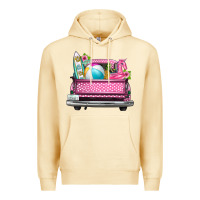 Pina Colada summer pink truck beach Premium Hoodie - texasbilliewilder