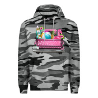 Slate Camo summer pink truck beach Premium Hoodie - texasbilliewilder