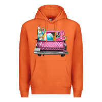 Carrot summer pink truck beach Premium Hoodie - texasbilliewilder