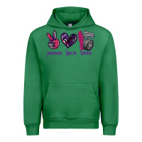 Emerald peace love race Urban Hoodie - texasbilliewilder