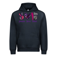 Navy peace love race Urban Hoodie - texasbilliewilder