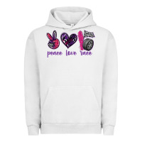 Pigment Lunar Rock peace love race Urban Hoodie - texasbilliewilder