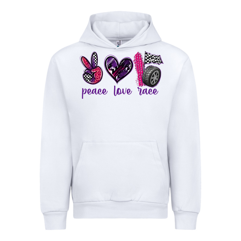 Peace Love Race Urban Hoodie by texasbilliewilder | Teevron