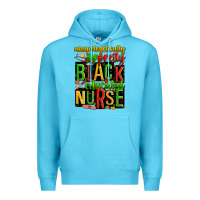 Ocean Blue unapologetically pretty black and educated nurse Premium Hoodie - Zillion Design Studio