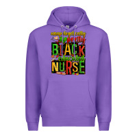 Purple unapologetically pretty black and educated nurse Premium Hoodie - Zillion Design Studio