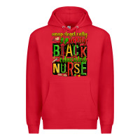 Red unapologetically pretty black and educated nurse Premium Hoodie - Zillion Design Studio